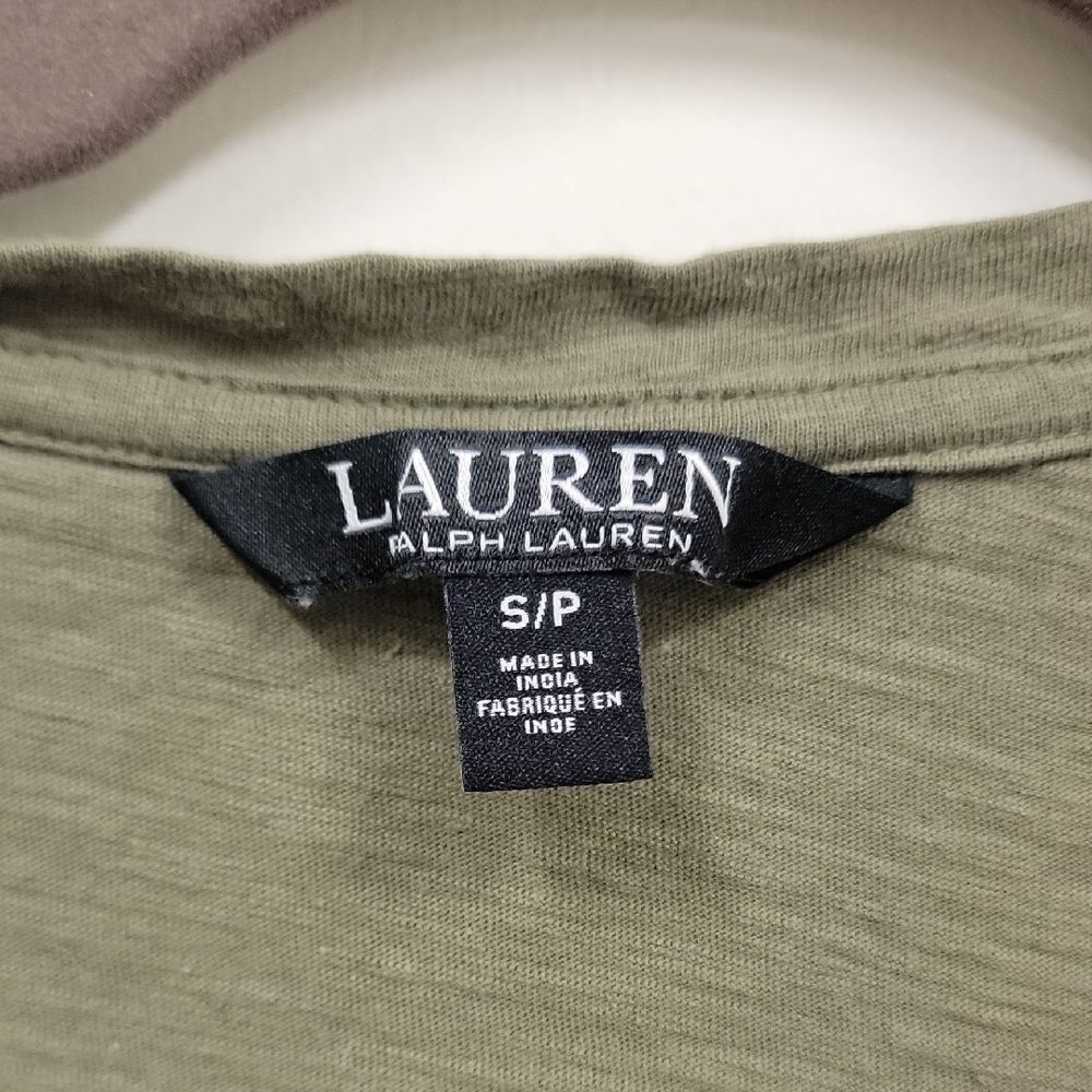 Lauren Ralph Lauren Military Inspired Short Sleeve Tee Green Size S Outdoor - Picture 3 of 12